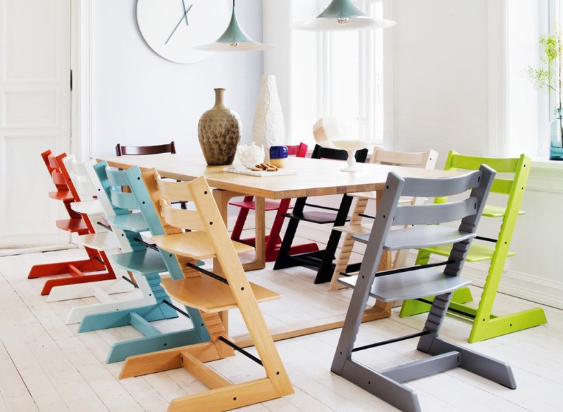 Sedia Tripp Trapp per bambini in legno (verde), Stokke