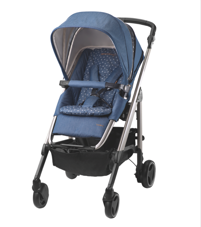 foto passeggino loola bebè confort denim hearts