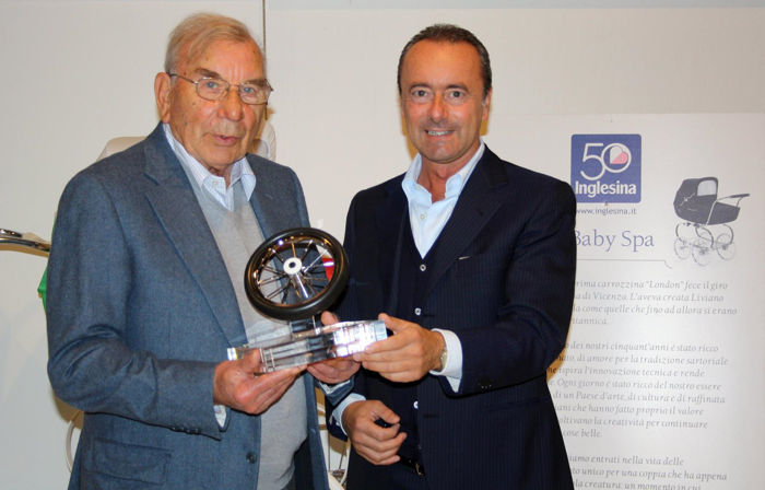 Raffaele Romanò Presidente Consorzio Beberoyal - Livio Tomasi Fondatore Inglesina