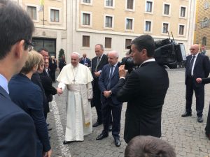 Beberoyal incontra Papa Francesco