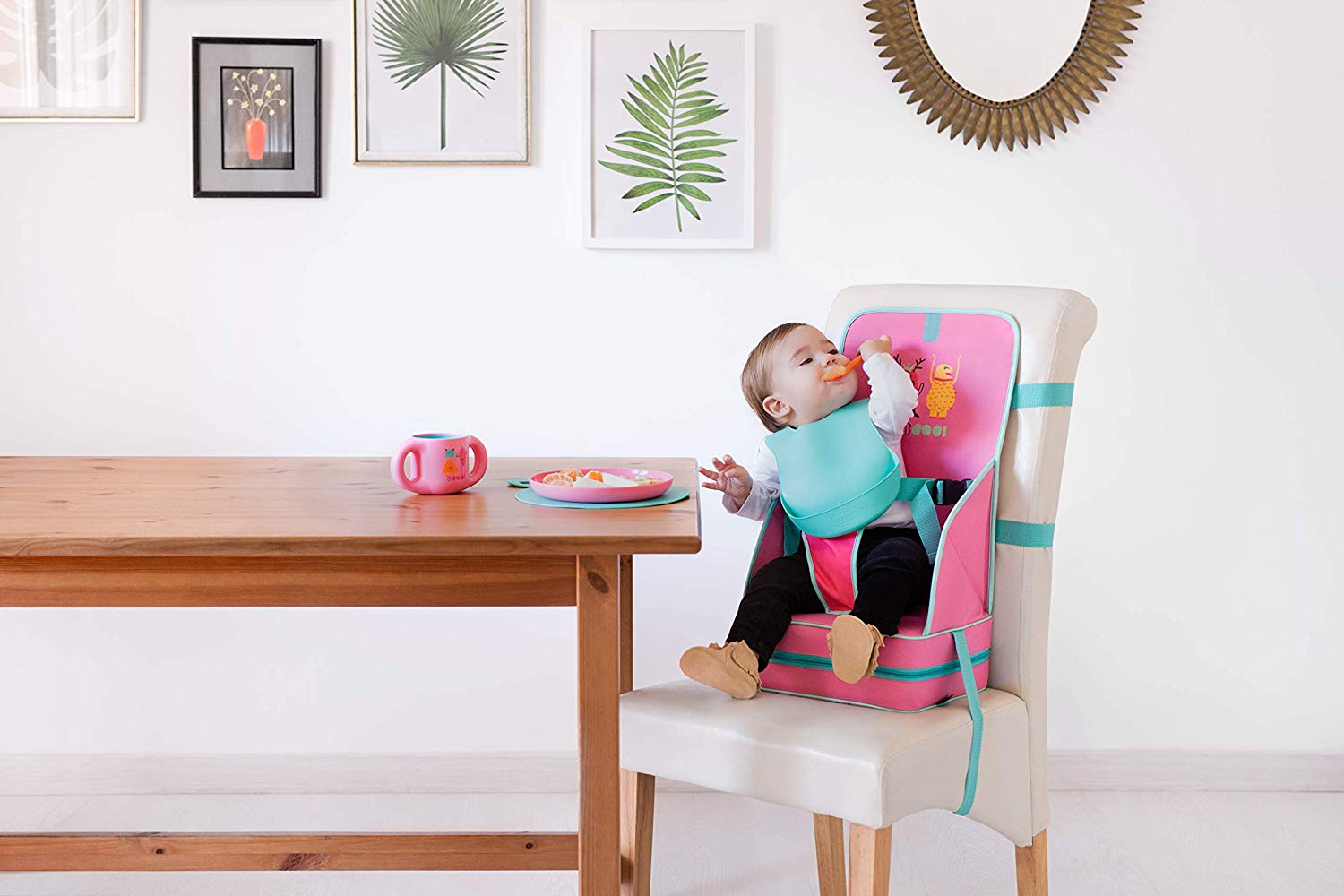 Seggiolone Portatile Munchkin - Rialzo Da Viaggio Pieghevole Per Bambini Fino A 15kg Con Cintura Di Sicurezza - Foto 2