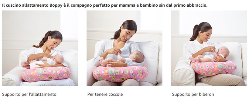 Boppy Cuscino Allattamento - Bambini e Neonati Chicco