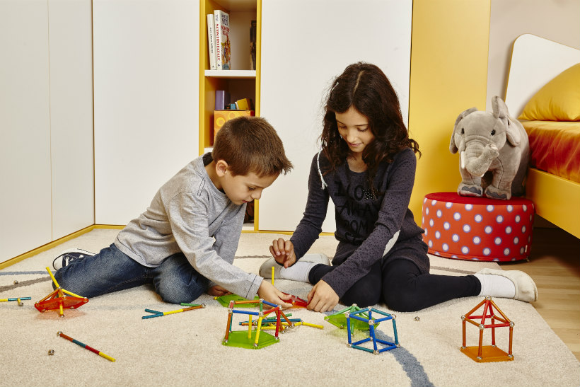 Geomag Classic, giochi magnetici con barrette e sfere per bambini dai 3  anni in su