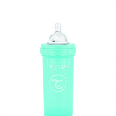 twistshake biberon anti-colica 260ml verde