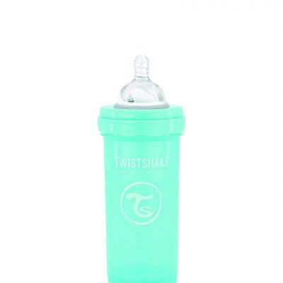 twistshake biberon anti-colica 260ml verde