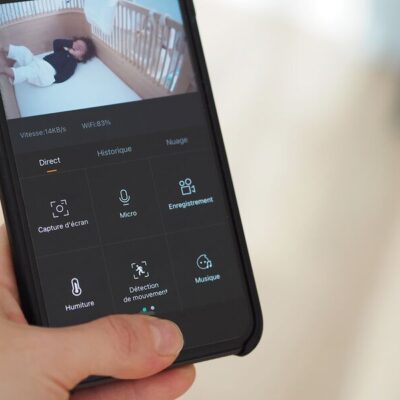 monitor per neonati con telecamera grandangolare a infrarossi