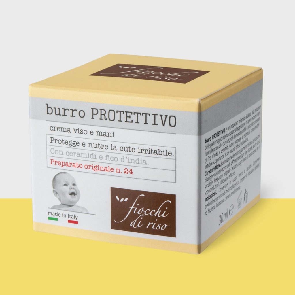 burro protettivo fiocchi di riso